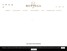 Tablet Screenshot of bottegaspa.com
